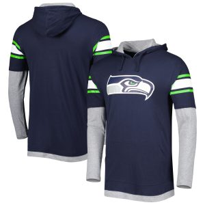 Seattle Seahawks Mens Shirt New Era Long Sleeve Hoodie T